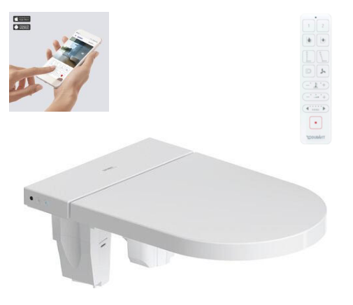 Сиденье для унитаза с функцией биде Duravit SensoWash® Starck F Lite шг 378*573 HygieneGlaze цвет-белый 612001012002310