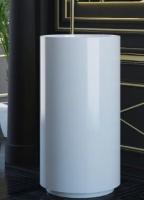 Раковина Salini Armonia шгв 450*450*850 отверстия для смесителя-отсутствуют D604 цвет-белый глянцевый 130111G D604