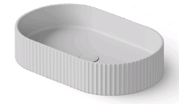 Раковина DEA Design Countertop basin шгв 550*350*120 отверстия для смесителя-отсутствуют цвет-белый матовый DD9811 550 18