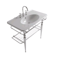 Консоль Globo Paestum шгв 1000*530*820 цвет-хром PATC23