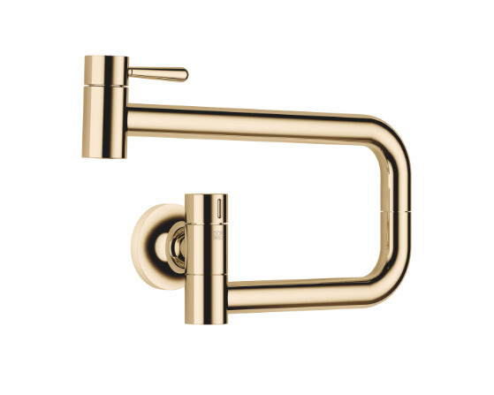 Кран для воды Dornbracht Vaia POT FILLER для холодной воды цвет-Латунь (золото 23кт) 30.805.809.09