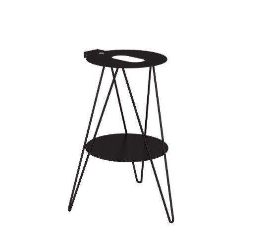 Консоль Scarabeo Gustav шгв 520*520*760 цвет-черный матовый 5060 NROP