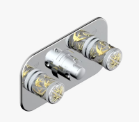 Смеситель для душа THG Hirondelles Gold stamped цвет-хром A4L A02 5401BEH