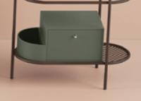 Ящик выдвижной с боковой секцией Artceram Flair 3.0 для металлической консоли цвет musk ACM037 58