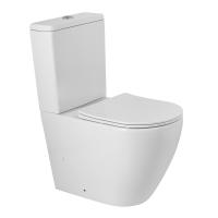 Чаша напольного унитаза с сиденьем BelBagno SFERA-R BB2141CPR/SC