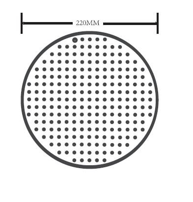 Верхний душ ESKO (TS1300)