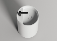 Раковина Salini Armonia Top шгв 450*450*850 отверстия для смесителя-1 цвет-белый матовый (Matt White Bianco Opaco) 130124MN D602 technological opening 1 hole for mixer