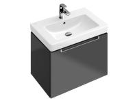 Раковина Villeroy&Boch Subway 2.0 шг 650*470 отверстия для смесителя-1 сквозное 2 промаркированных цвет-ярко-белый 7113FA01