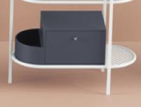 Ящик выдвижной с боковой секцией Artceram Flair 3.0 для металлической консоли цвет peacock ACM037 57