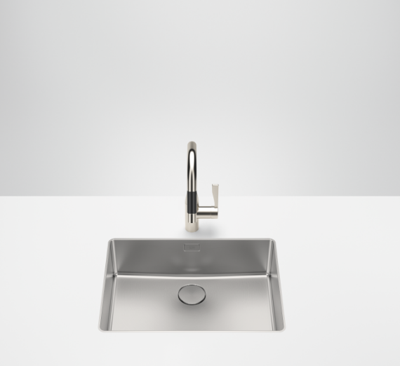 Мойка Dornbracht шгв 564*414*196 отверстия для смесителя-отсутствуют цвет-сталь 38.551.004.86