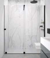 Дверь Huppe Xtensa шв 1390*2000 правосторонняя черный цвет стекла-прозрачный Anti-Plaque 21HQ4R 1500 93 7500 1390*2000