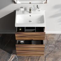 AM.PM M90FSX0602HF Gem, База под раковину, напольная, 60 см, 2 ящика, цвет: орех