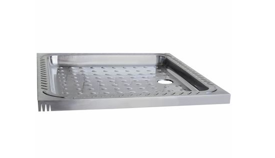 Душевой поддон Nofer шгв 900*900*54 цвет-сталь 13056.2.S