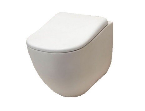Унитаз пристенный CIELO Fluid шгв 370*530*415 цвет-белый FLVA