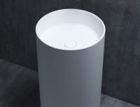 Раковина Salini Armonia шгв 450*450*850 отверстия для смесителя-отсутствуют D504 цвет-белый матовый 130111SM D504