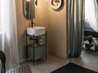 Консоль Scarabeo Laila для раковины шгв 440*390*775 цвет-Black Matt 2702 NROP