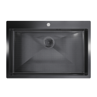 Кухонная мойка FLORACIO Steel F.7551.GMD (DECOR), вороненая сталь