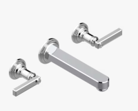 Смеситель для ванны и душа THG West Coast With Metal Lever Handle цвет-никель U9B B01 41SGB