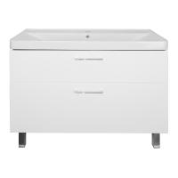 Комплект Тумба Azario Ника 100 Н 1000х475х860 напольная, с раковиной Monte 100, белый (CS00089955)