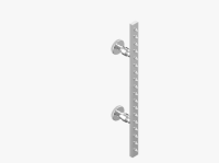 Планка гидромассажная THG Hirondelles Gold stamped поворотная вдш 600*110*60 цвет-хром A4L A02 900