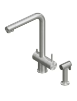 Смеситель для кухни Quadro design Kitchen Inox цвет-золото светлое (Light Gold) 383+DC055.2 OC