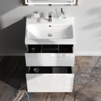 AM.PM M90FSX06022WG32 GEM, База под раковину, напольная, 60 см, 2 ящика push-to-open, цвет: белый, глянец