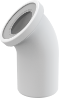 Колено для унитаза Alcadrain  45°, белый (A90-45)
