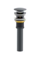 Донный клапан для раковины с переливом 1 1/4 WONZON & WOGHAND, Темный графит (WW-88SS03-BGM)