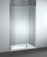 Дверь VismaraVetro Link шв 901*2000 петли-справа Brushed Steel цвет стекла-прозрачный K2046109012000D