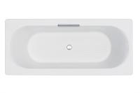 Ванна чугунная Jacob Delafon VOLUTE 180x80 см с антискользящим покрытием, без отверстий для ручек, без ножек, белая (E6D900-0)