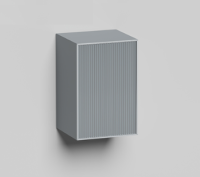 Шкаф-пенал Salini Armonia шгв 300*275*450 МДФ эмаль стекло цвет-сталь 27A.3.300.450.11