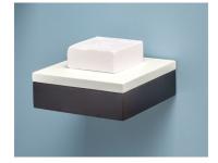 Полка-держатель CIELO для аксессуаров шгв 120*120*30 цвет-Matt Black ACB12 NM