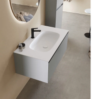 Тумба под раковину Verona Style Shape C шгв 900*460*470 цвет-белый матовый (Matt White Bianco Opaco) SH105C.M05