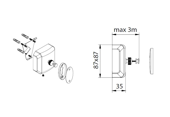Сушилка для белья Fixsen Hotel 3 м., хром (FX-31025)