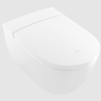 Унитаз-биде Villeroy&Boch Viclean подвесной шгв 385*595*400 CeramicPlus цвет-альпийский белый (белый Alpin) V0E200R1