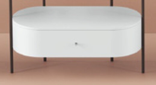 Ящик деревянный выдвижной Artceram Flair 4.0 89х42хh21,5 см для металлической консоли цвет белый матовый ACM038 05