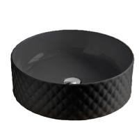 Раковина Раковина Artceram Rombo шгв 440*440*145 отверстия для смесителя-отсутствуют цвет-Matt Black OSL009 17 00