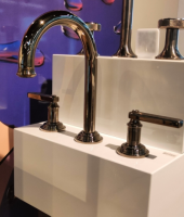 Смеситель для раковины THG West coast with Guilloché decor with lever цвет-Black Nichel U9D D24 152