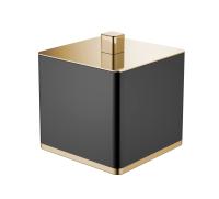 Контейнер для ватных дисков Boheme  черный 10964-B-G