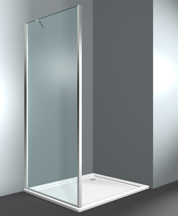 Душевая перегородка VismaraVetro SuperSintesi шв 990*2300 bright gold цвет стекла-прозрачный TPA XXG042309902300ST