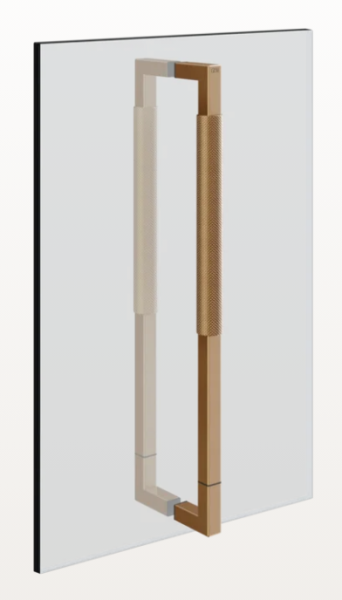 Ручка Gessi Shower outfit 450 мм двойная цвет-Warm Bronze Brushed PVD 67635/726