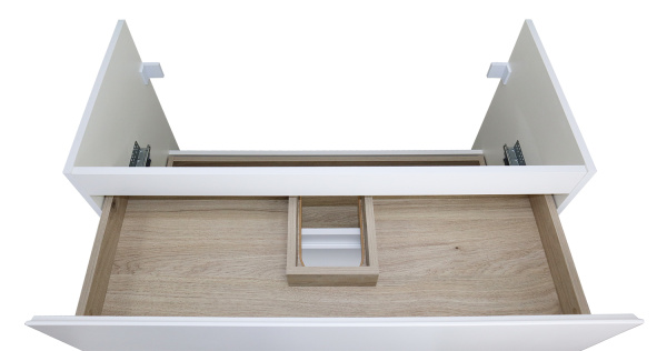 Комплект Тумба Azario Мила 100 Н 1000х470х860 напольная, с раковиной Monte 100, белый (CS00089954)