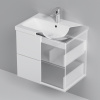 AM.PM M90FHX06022WG GEM, База под раковину, подвесная, 60 см, 2 ящика push-to-open, цвет: белый, глянец