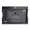 Кухонная мойка FLORACIO Steel F.7551.GM, вороненая сталь