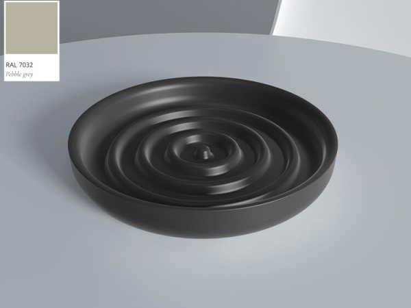 Мыльница Salini Gocce шгв 120*120*20 цвет-RAL 7032 (ст.арт. 1902201RF RAL7032) 1902201F RAL7032