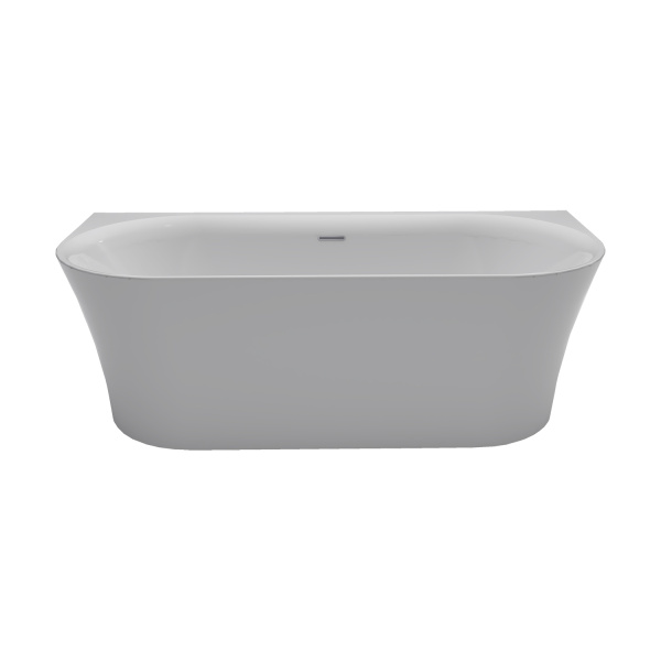 Ванна акриловая Azario ENGELS 1700x750x580 пристенная, в комплекте с сифоном и металлической рамой (ENG17075)