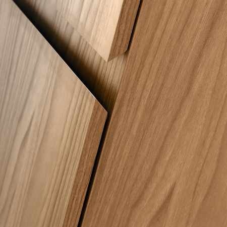 MOLVENO Шкаф подвесной с двумя распашными дверцами с доводчиками, с двумя полками, Noce Chiaro, 400x300x1600, MOLVENO-1600-2A-SC-NC