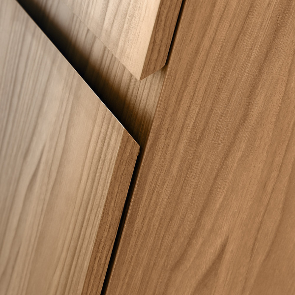 MOLVENO Шкаф подвесной с двумя распашными дверцами с доводчиками, с двумя полками, Noce Chiaro, 400x300x1600, MOLVENO-1600-2A-SC-NC