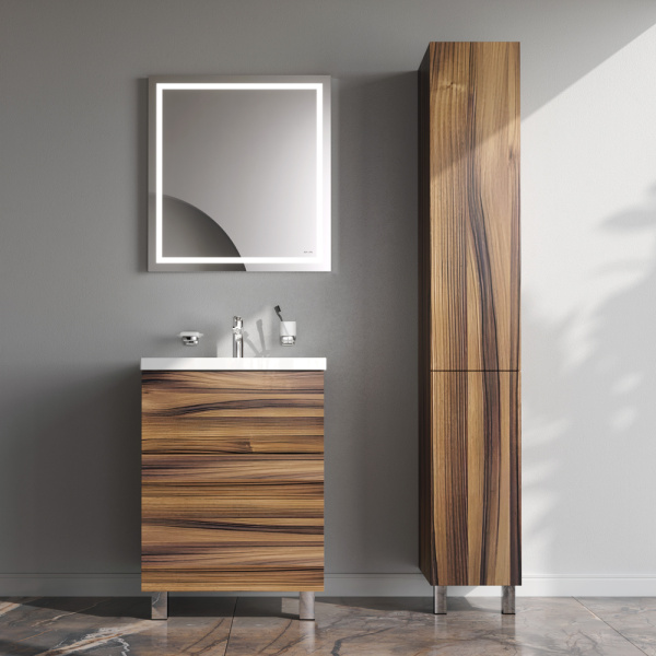 AM.PM M90FSX0602HF Gem, База под раковину, напольная, 60 см, 2 ящика, цвет: орех