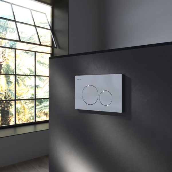 AM.PM IS49051.111700 Комплект инсталляция с клав Pro L глянц хром с подв унит Awe FlashClean с сид м/лифт